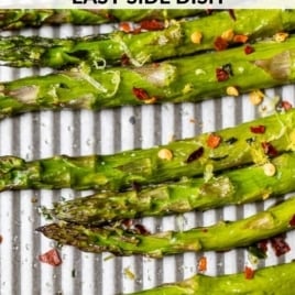 roasted asparagus photo with text