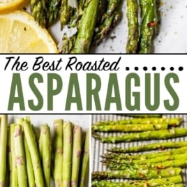 step by step oven roasted asparagus photo collage