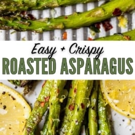 perfect roasted asparagus in the oven photo collage
