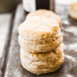 a stack of the best breakfast biscuits