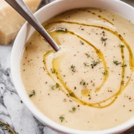best cauliflower soup recipe in bowl
