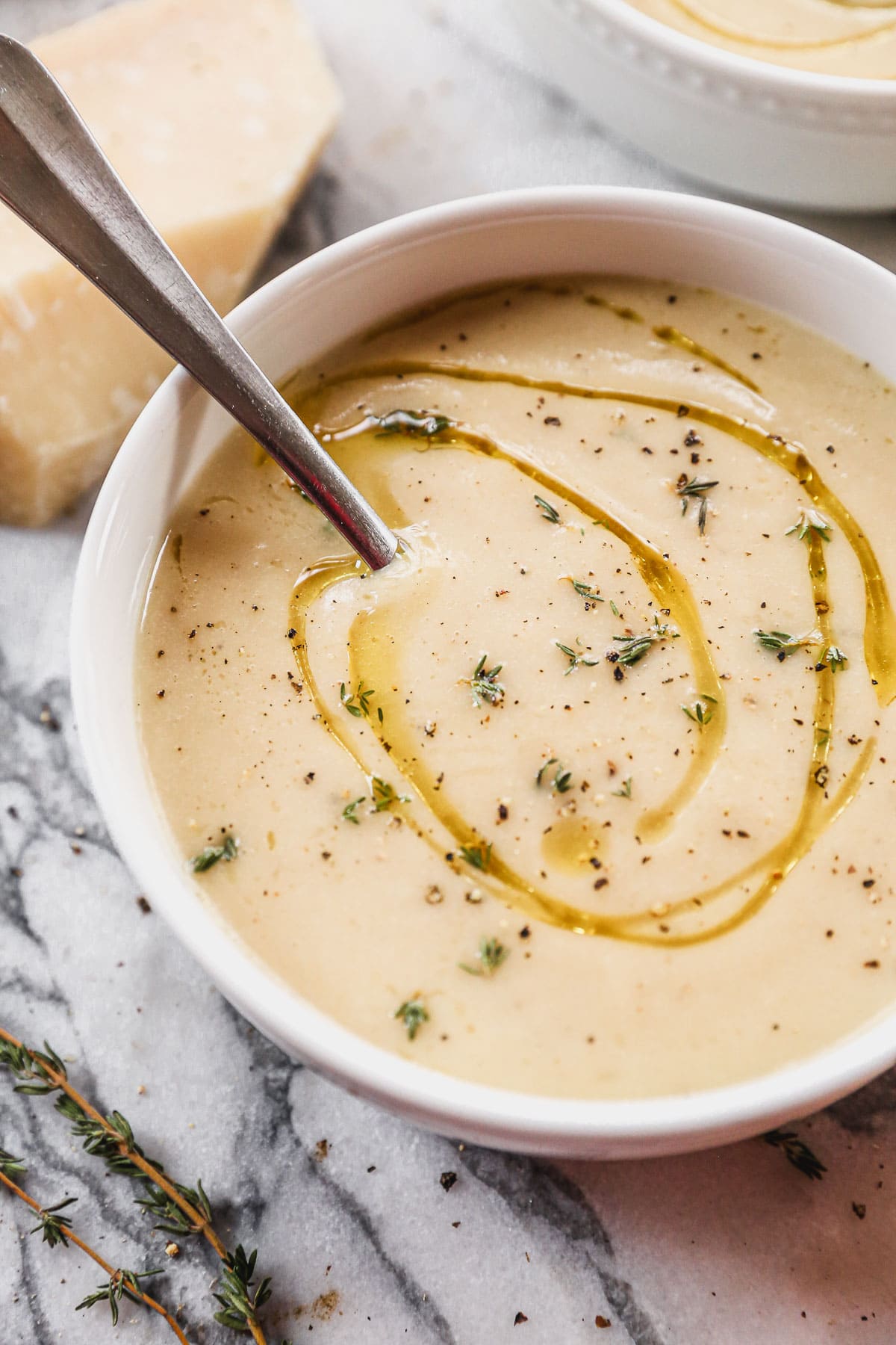 best cauliflower soup recipe in bowl
