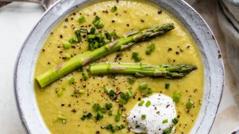 The BEST Asparagus Soup recipe without cream
