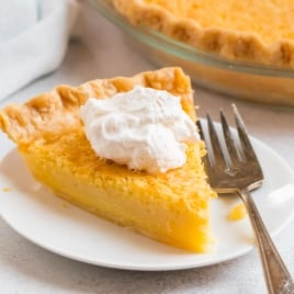a slice of easy southern buttermilk pie