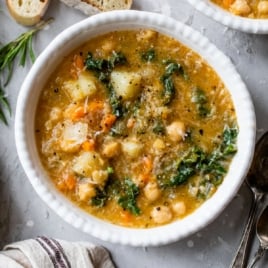 creamy chickpea soup recipe