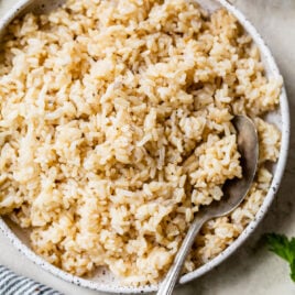 A bowl of Instant Pot brown rice