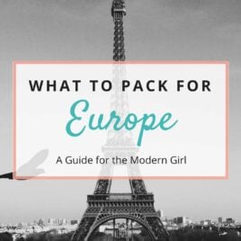What to Pack for Europe - Including essential electronics, how to plan what to wear, what to bring on a long plane ride, and more! Whether planning what to bring on a 10 day Europe trip, a 2 week Europe trip, or longer, this guide has all of the information you need for how to pack abroad.